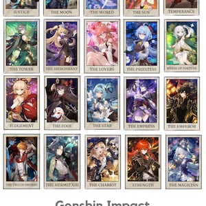Pôster de impacto de Genshin | Mangá, Anime, Jogos, Pacote, Arte de parede, Decorativo, Cartão, Presente, PNG, SVG, estampas