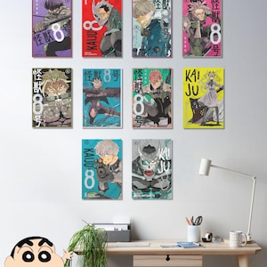 Kaiju No 8 Poster | Manga, Anime, Spiele, Drucke, Bündel, Wandkunst, Dekorativ, Karte, Geschenk, Packung