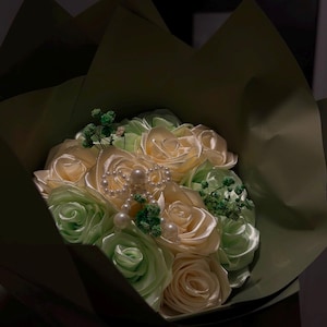 satin bouquet forever flowers