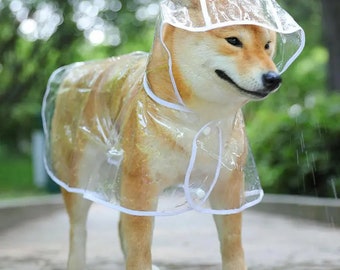 imperméable transparent pour chiot | Grands et petits chiens