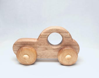 Handmade Wooden sedan car Toy – Safe & Eco-Friendly for Toddlers
