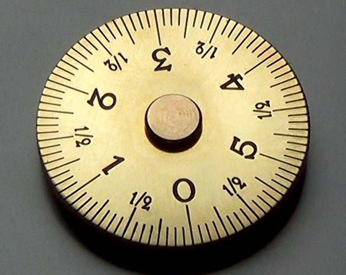 Twist & Measure! Every day carry coin That Spins