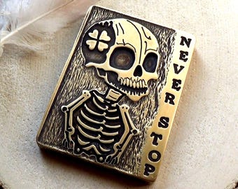 This fidget toy will motivate you! Every day carry, Challenge coin, skull keychain,  pocket anti stress coins, and best gift