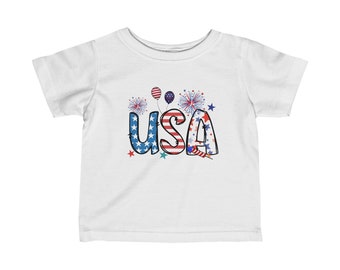 T-shirt en jersey fin USA pour bébé