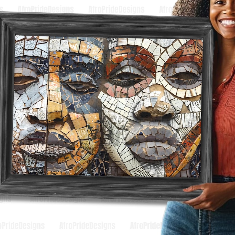 African art, Black art, Picture Puzzle, 1000 piece puzzle, 500 piece puzzles, Black Owned Shops, Puzzles for adults, Home decor, Gift for her, Gift for him, African American, Wall art, Black history,African Tribal Art