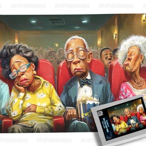 Movie Slumber, 100/250/500/1000 piece puzzle, Black Owned Shops, Puzzles for adults, African American Art, Black Art Puzzles, Retirement Gift, Funny Gag Gift, Unique gift, For Grandma Grandpa, Wall Art, Christmas Kwanzaa, Birthday Anniversary, Gift for Her him,