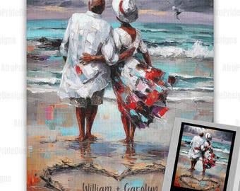 Personalized Gifts for Puzzle Lovers, Unique African American Art, Perfect for Retirement/Anniversary/Valentines, Black Owned Shops