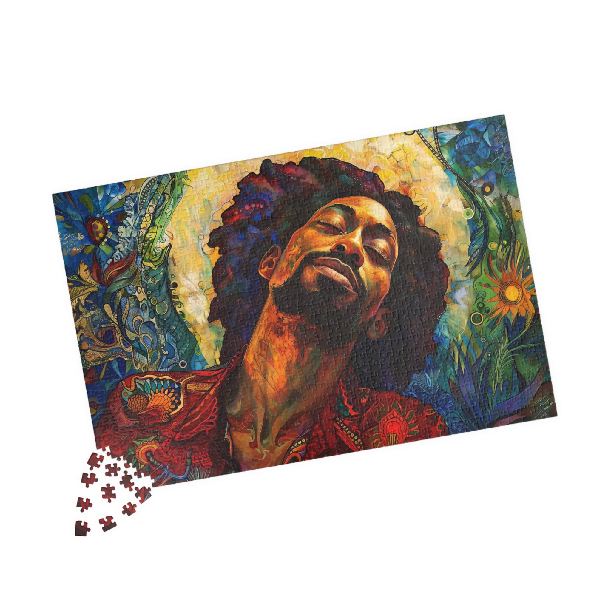 African American Art Jigsaw Puzzle, Christian Gift for Her/him