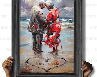Jigsaw Puzzle, Personalized Gifts for Mom/Dad, Unique African American Art, 100/250/500/1000 Piece Adult Puzzles, Black Owned Shops