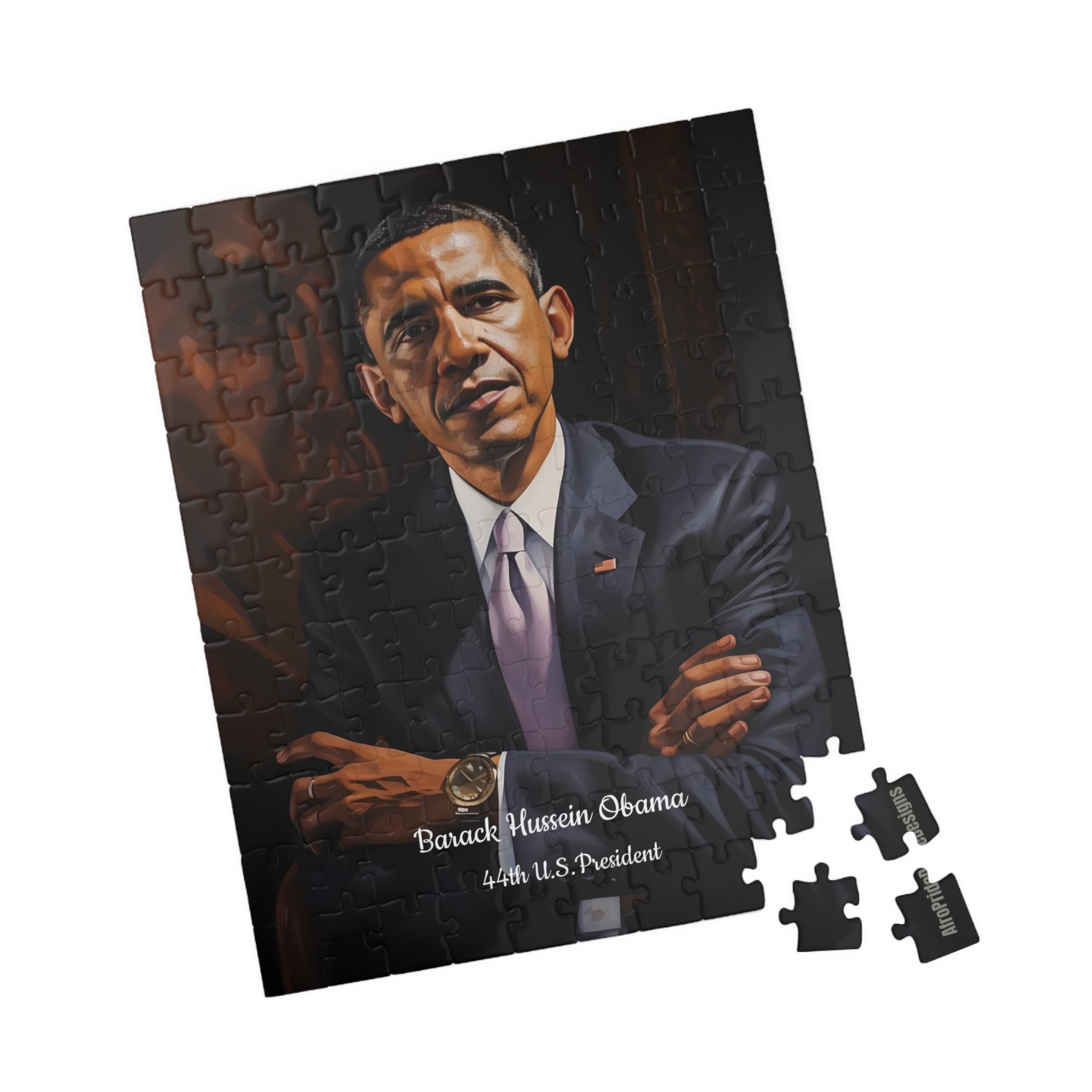 Barack Obama Puzzle, Black History Icon, African American Art - Etsy