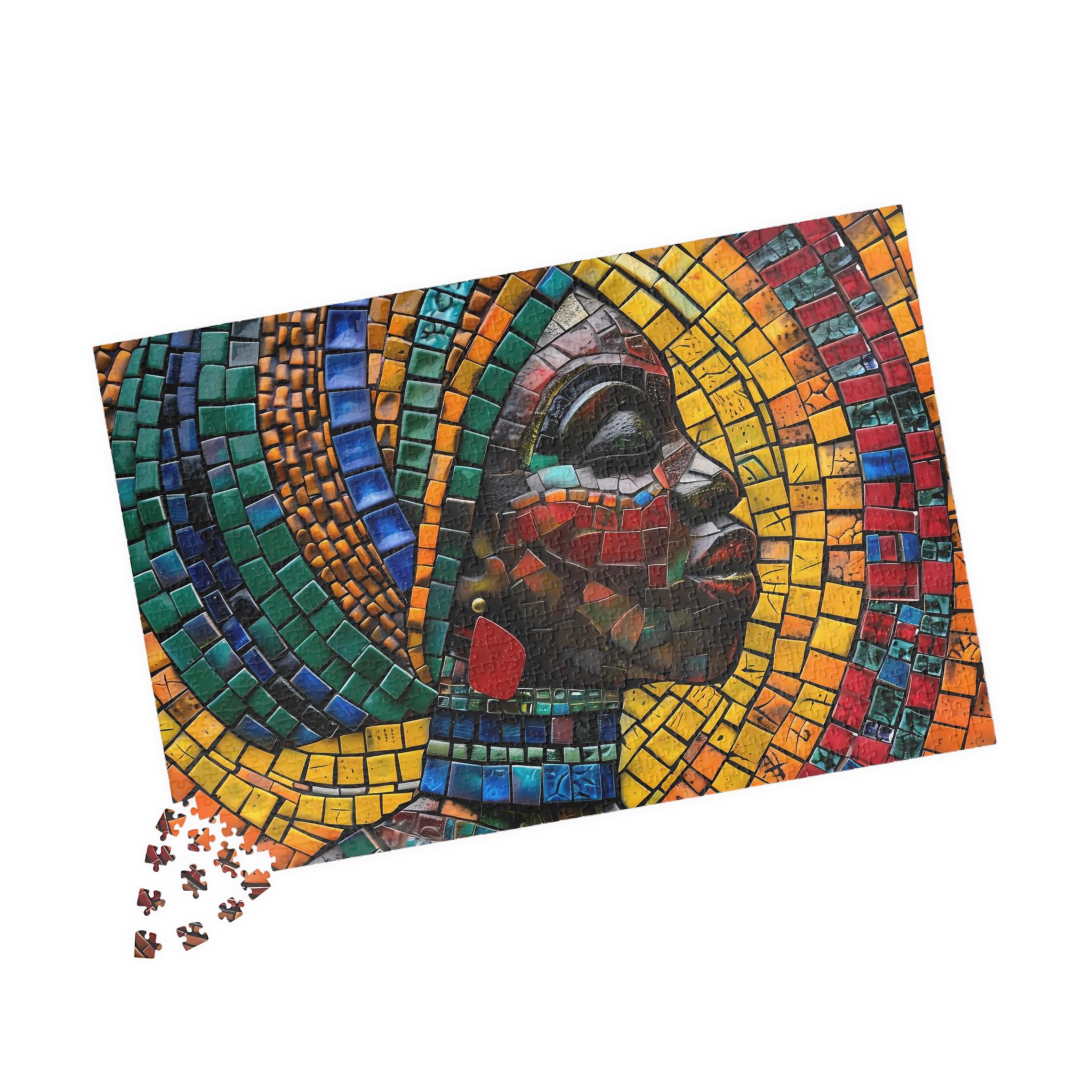 Jigsaw Puzzle, African Woman Mosaic Art, Unique Gift for Her/him