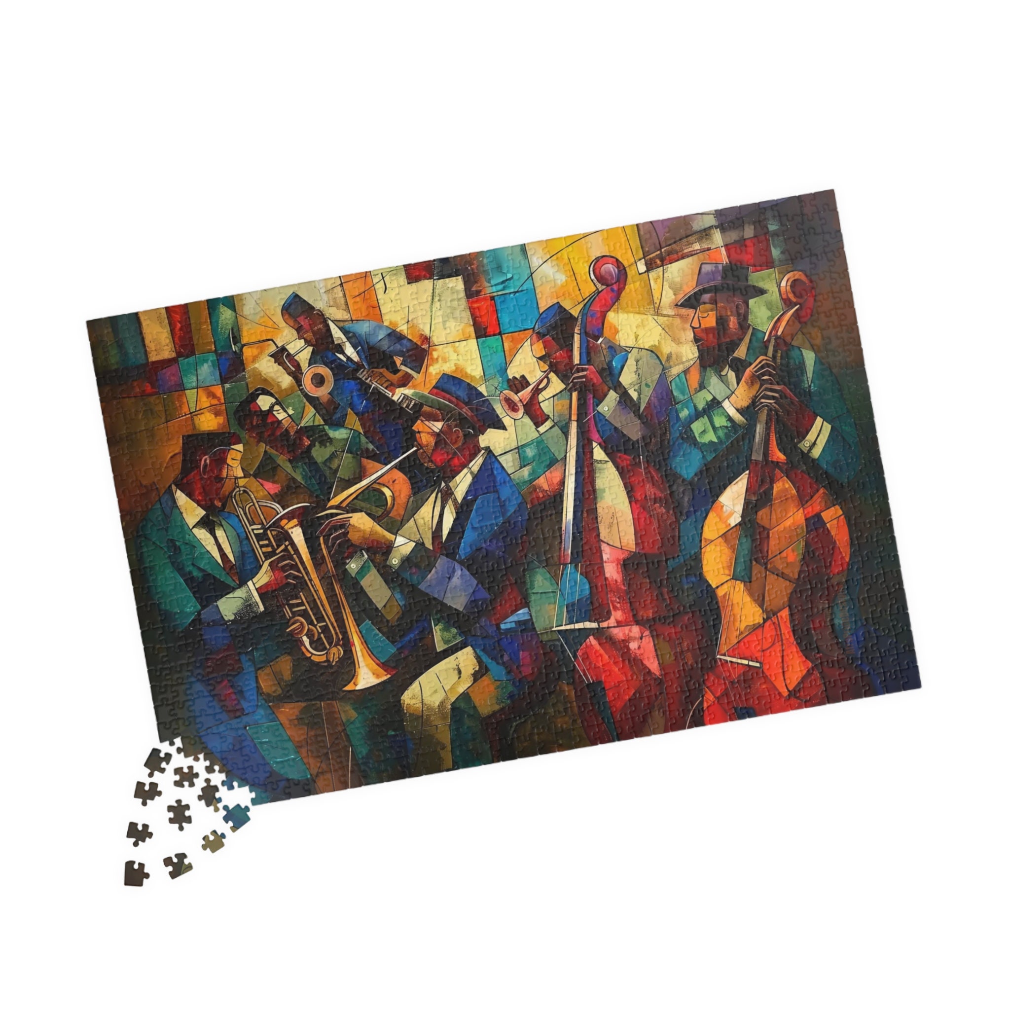 Harlem Renaissance Art Puzzle for Jazz Music Lovers, Unique Gift for