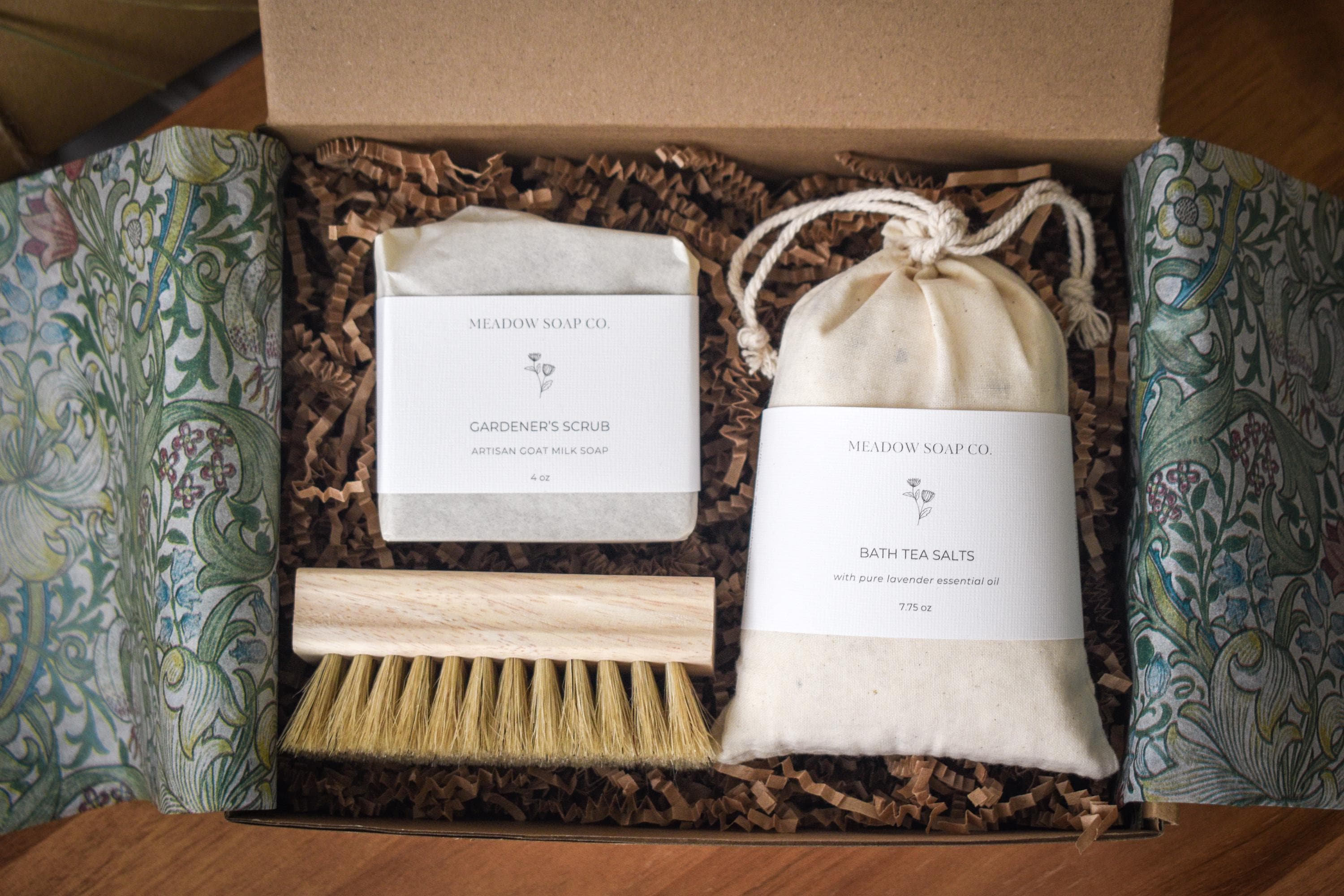 Gardener's Gift Box Handmade Soap & Bath Tea | Plant Lovers Gift Set | Gardening Gifts