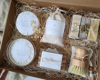 Fall Home Gift Box | Handmade Soap Gift Box for Her | Cozy Gift Sets for Women | Natural Home Gift Set Housewarming Closing Gift