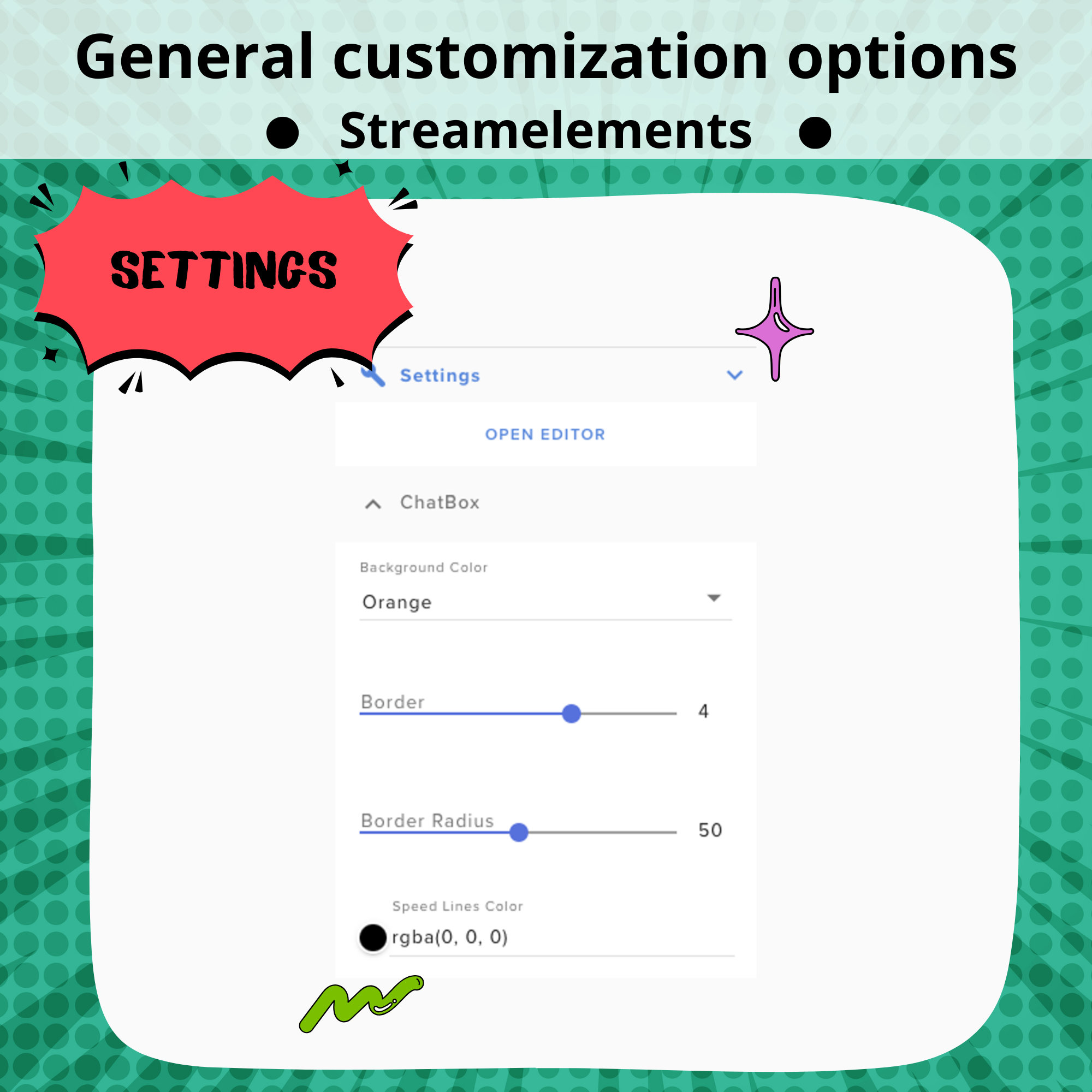Animated Retro Comics Twitch Chat Box. Setup in Streamelements. Ideal ...