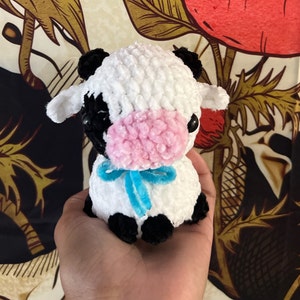 Sitting Cow Crochet Plushies