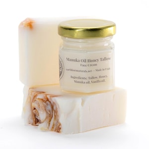 Manuka Honey Tallow Face Cream: Utah Raw Honey & Vanilla