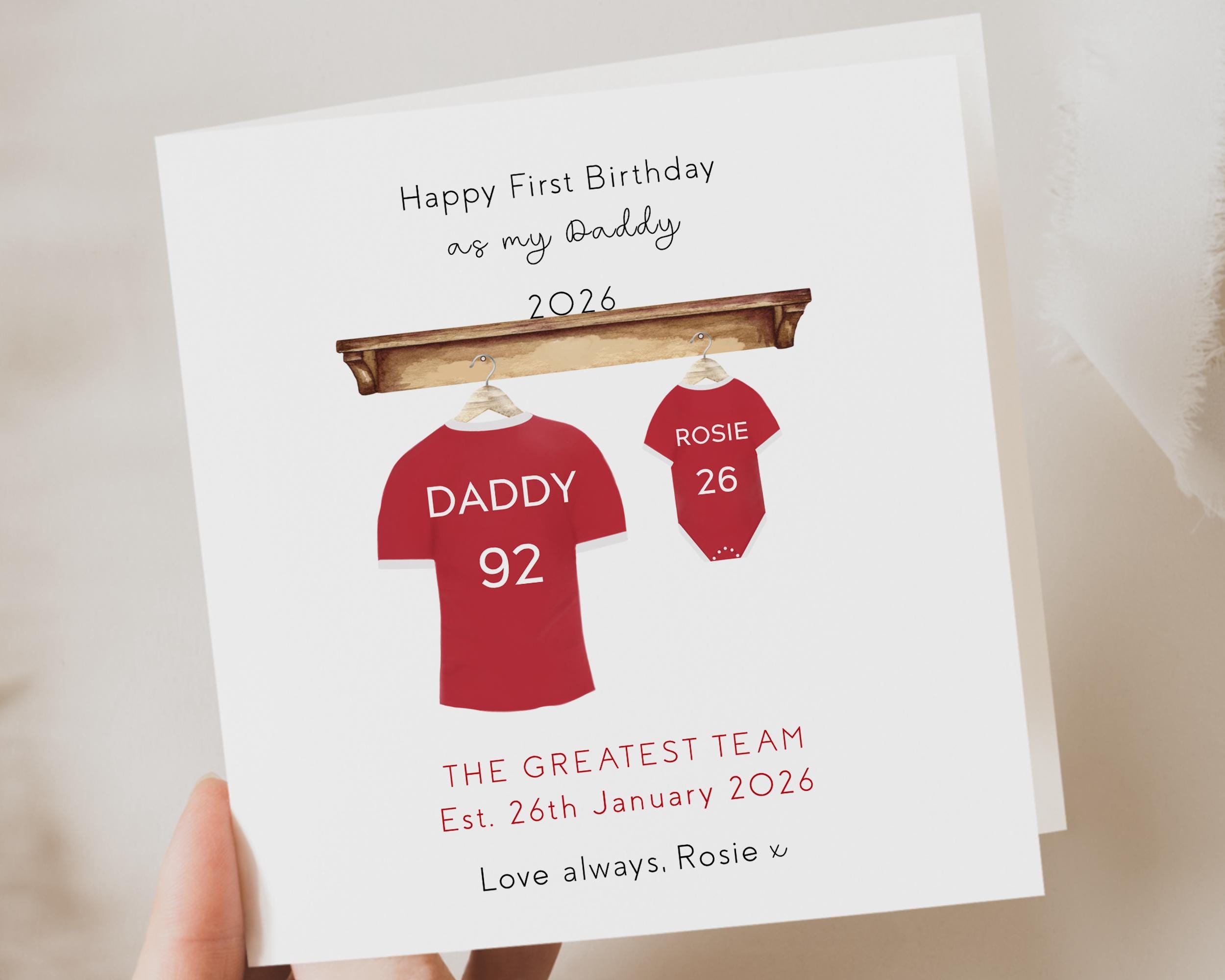 Personalizzato Happy 1st Birthday as my DADDY BLU (Babygrow Personalizzato Happy 1st Birthday as my DADDY BLU (Babygrow