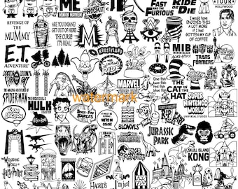 Universal studios inspired nail plate nail stamping- simpson nails ET nails