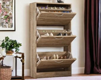 Modern Shoe Rack, Shoe Organizer Cabinet, Entryway Shoe Storage, Hallway Shoe Cabinet, Wooden Shoe Cabinet, Luxury Shoe Storage, Shoe Bench