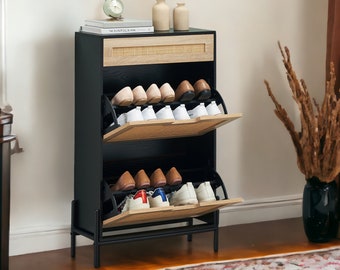 Modern Shoe Rack, Shoe Organizer Cabinet, Entryway Shoe Storage, Hallway Shoe Cabinet, Wooden Shoe Cabinet, Luxury Shoe Storage, Shoe Bench