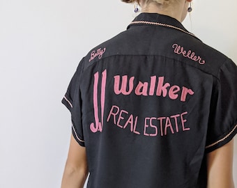 Vintage 1950's Team Bowling shirt