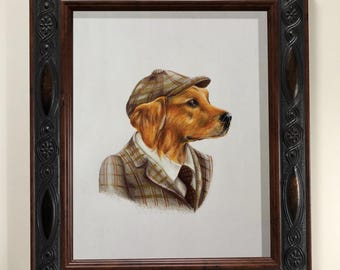 Dapper Dog Art Print