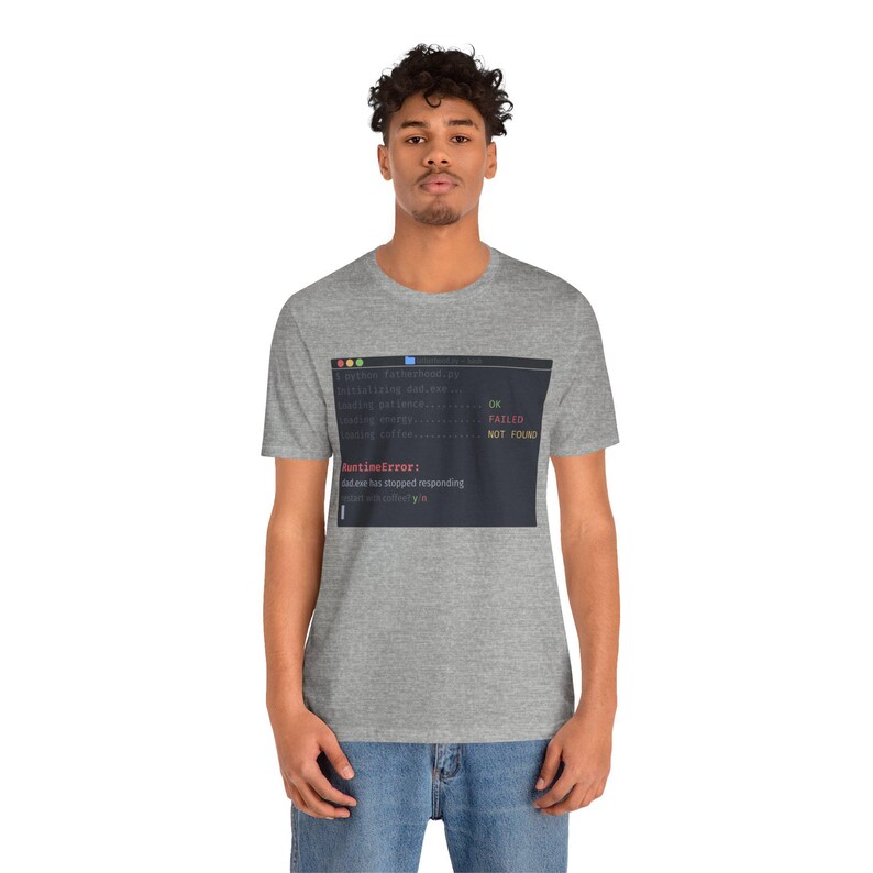 Camiseta "One Dark Pro Developer Dad" - Humor divertido de programadores con el tema "RuntimeError" imagen 6