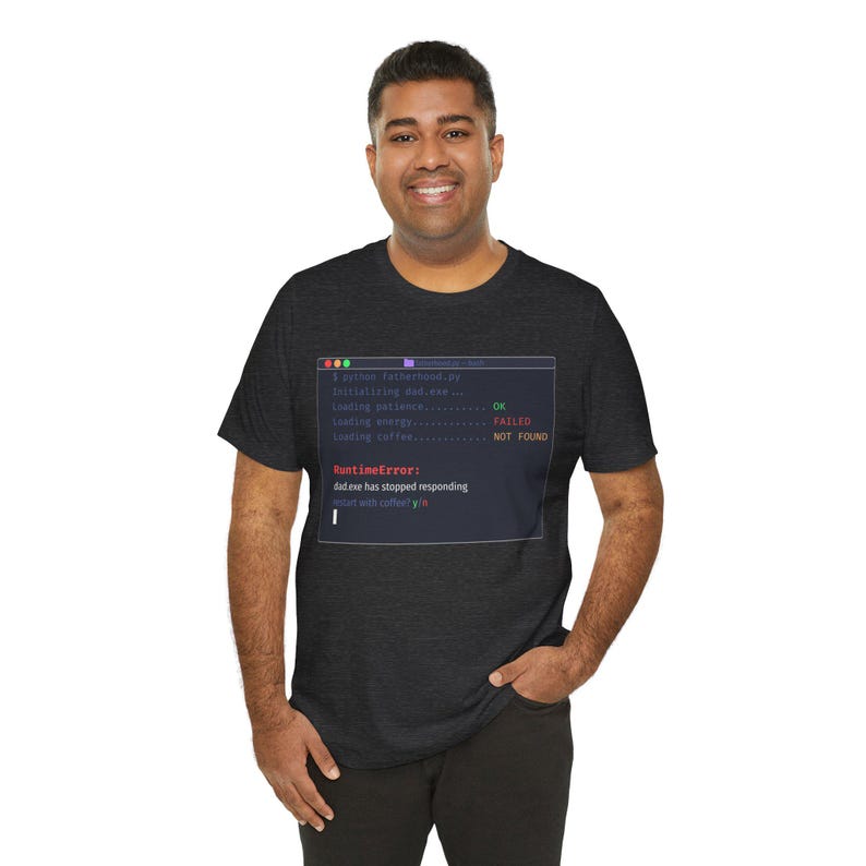 Dracula Theme Developer Dad T-Shirt - RuntimeError Funny Programmer Humor image 14
