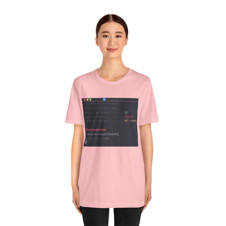 Camiseta "One Dark Pro Developer Dad" - Humor divertido de programadores con el tema "RuntimeError" imagen 11