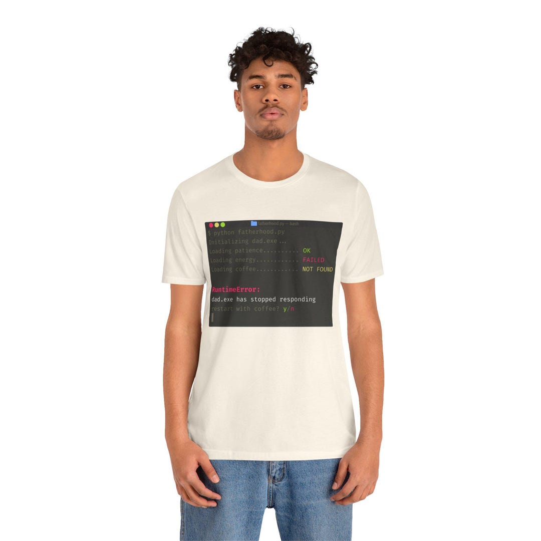 Monokai Developer Shirt - Runtimeerror Dad.exe Funny Programmer Tee ...
