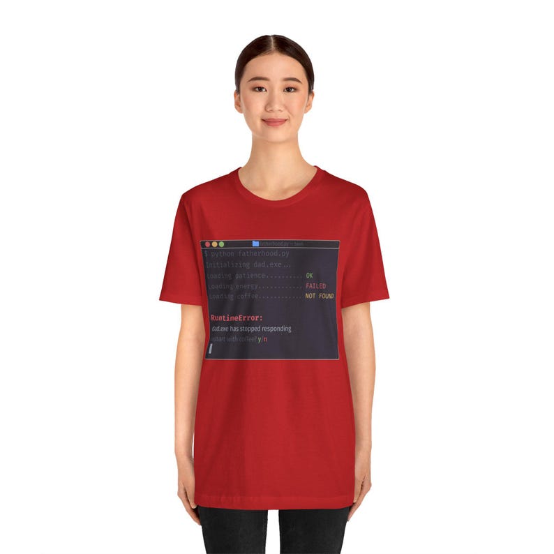 Camiseta "One Dark Pro Developer Dad" - Humor divertido de programadores con el tema "RuntimeError" imagen 10