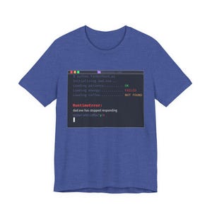 Dracula Theme Developer Dad T-Shirt - RuntimeError Funny Programmer Humor image 12