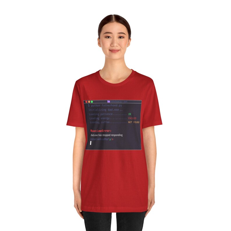 Dracula Theme Developer Dad T-Shirt - RuntimeError Funny Programmer Humor image 9
