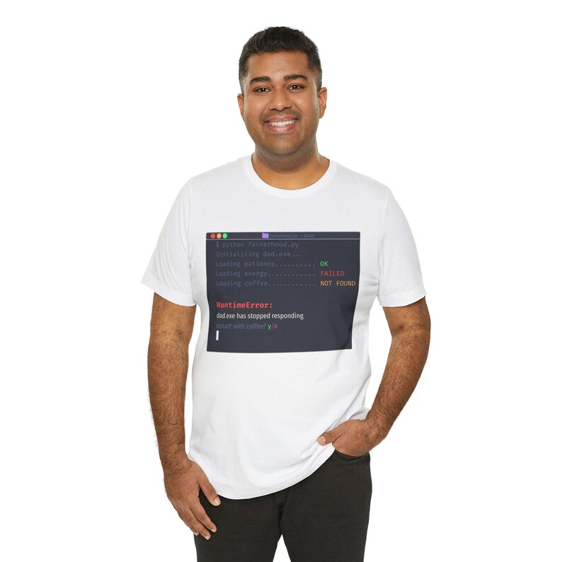 Dracula Theme Developer Dad T-Shirt - RuntimeError Funny Programmer Humor image 13