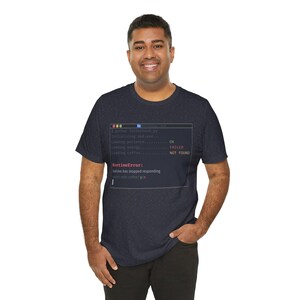 Camiseta "One Dark Pro Developer Dad" - Humor divertido de programadores con el tema "RuntimeError" imagen 15