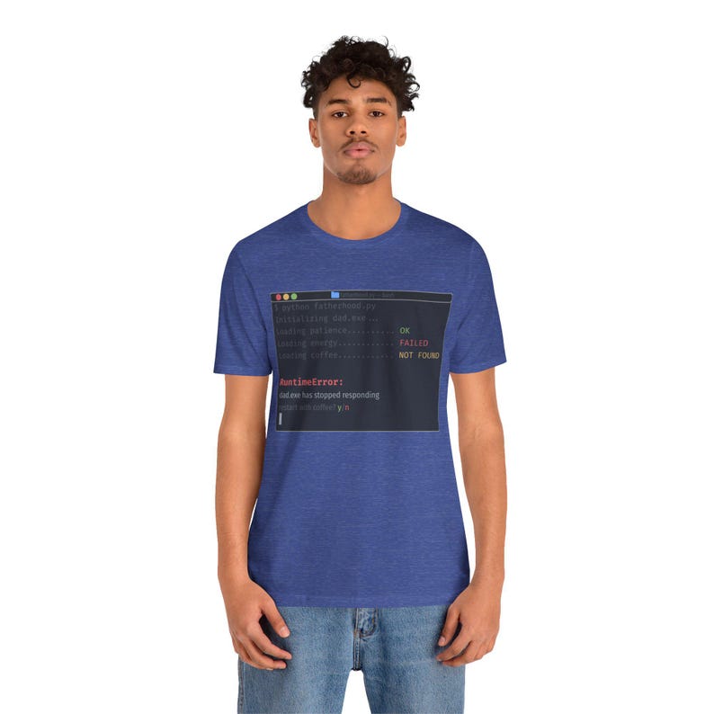 Camiseta "One Dark Pro Developer Dad" - Humor divertido de programadores con el tema "RuntimeError" imagen 7