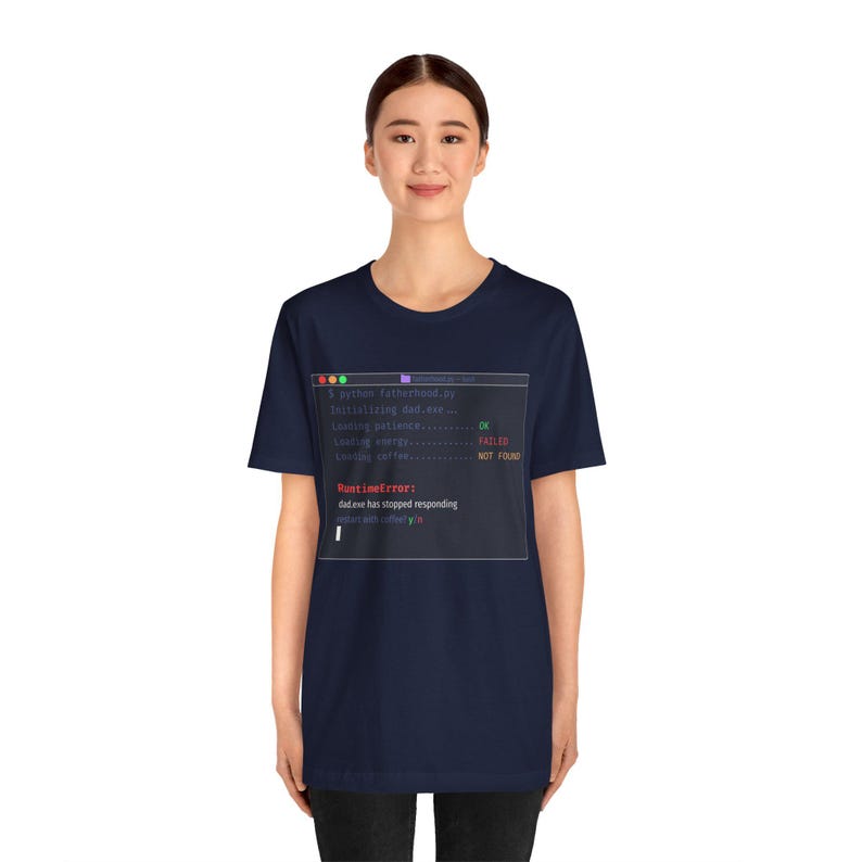 Dracula Theme Developer Dad T-Shirt - RuntimeError Funny Programmer Humor image 7