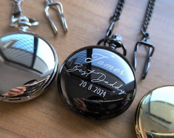 Personalized Vintage Pocket Watch: Engraved Groomsmen Gift