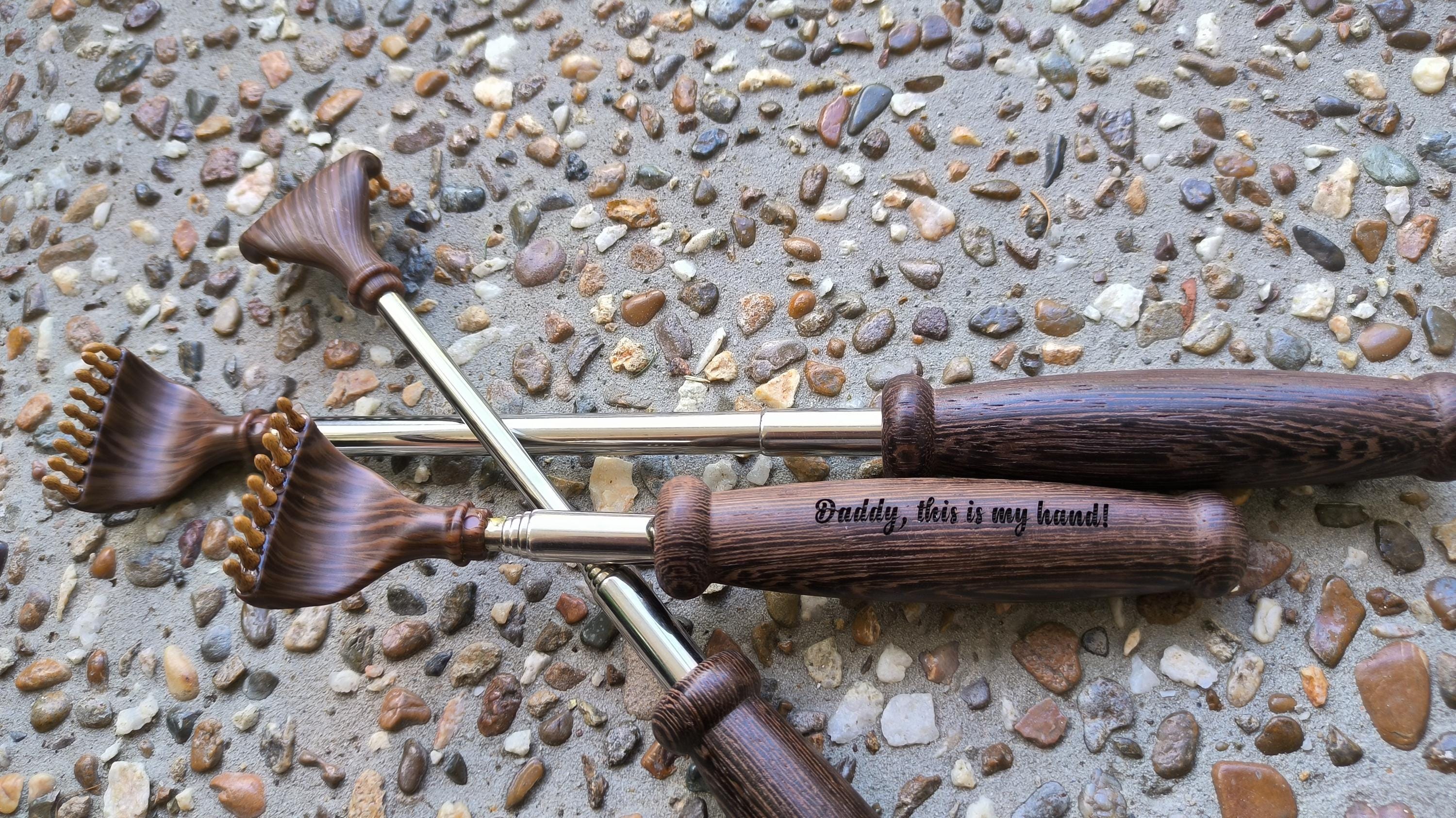 Custom Engraved Back Scratchers with Foldable Wooden Handles, Valentine's Day Gift