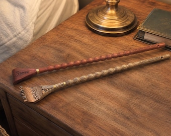 Personalised Wooden Back Scratcher, Wenge or Rosewood, Engraved Gift for Dad Grandpa