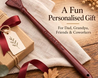 Personalised Wooden Back Scratcher – Sandalwood & Rosewood