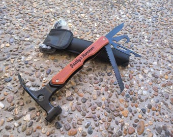 Personalized Men's Hammer Multi-Tool – Engraved Gift for Dad or Handyman