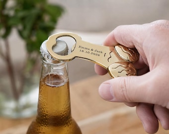 Personalised Novelty Bottle Opener, Male Anatomy Engraved Beer Corkscrew, Funny Adult Gift