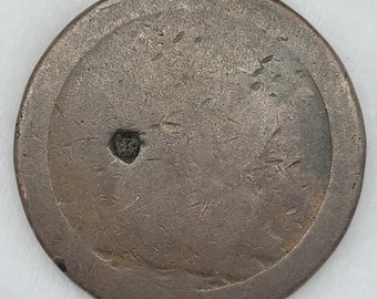 Low Ball! Very rare. O (SOHO) is visible - 1797 Copper 1 Penny (Cartwheel) United Kingdom - King George III. Very Dark patina. Very flat.