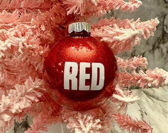 Red Era Ornaments | Swiftmas Ornaments | Glitter Ornaments | Album Ornaments | Eras Ornaments | Taylor Ornaments | Swift Ornament
