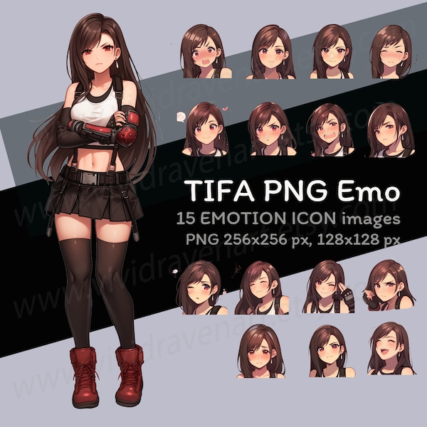 Final Fantasy VII Emotion PNG pour Tifa