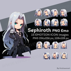 セフィロス ファイナルファンタジーVII エモーション PNGセット