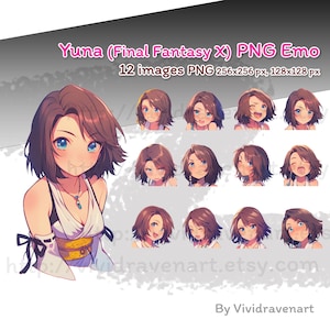 ユウナ ファイナルファンタジーX エモーション PNG セット