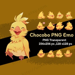 チョコボ ファイナルファンタジー PNG エモ